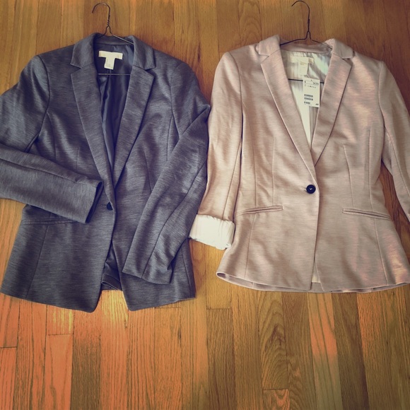 H&M Jackets & Blazers - Two H&M Women’s Blazers - Brown and NWT Pink Size6